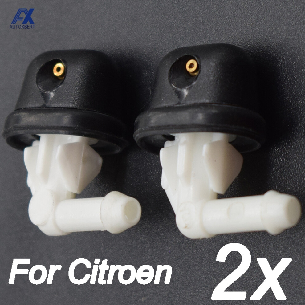 X2 Rear Windscreen Wiper Washer Nozzle Spray Jet For Citroen Xsara Xantia C4 Picasso Saxo 6438F2 6438Cy 6438E0 Liquid Hood 6935161451450