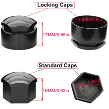 Coperchi protettivi per cappucci ruota auto 24x 17MM per Opel BMW Copriviti a vite per pneumatici e cappuccio con rimozione