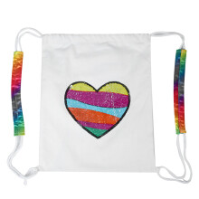 Selbstgestaltbare Paillettentasche, Mädchen-Geburtstagsgeschenk: Meerjungfrauen-Paillettenrucksack mit Kordelzug, modisches Paillettenmuster, ideal