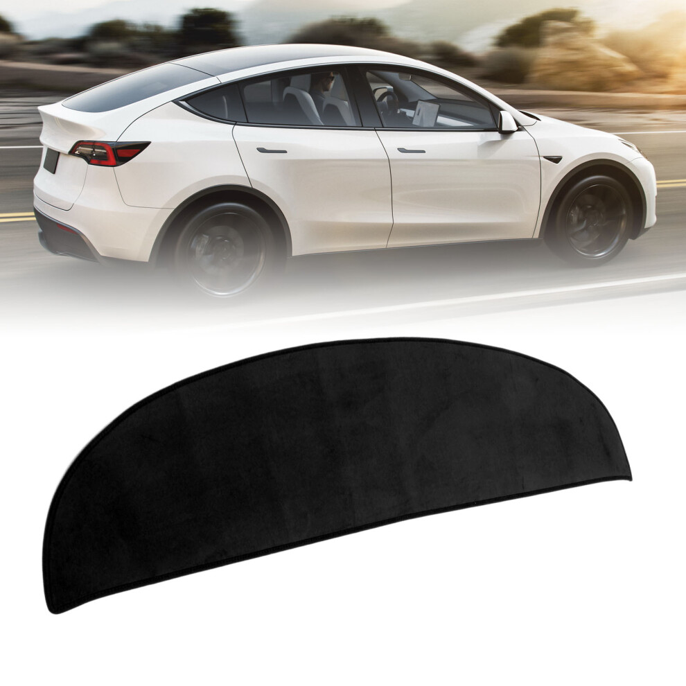 Insulation Dash Cover Mat For Tesla Model 3/Y Flannel Black 7891369696057