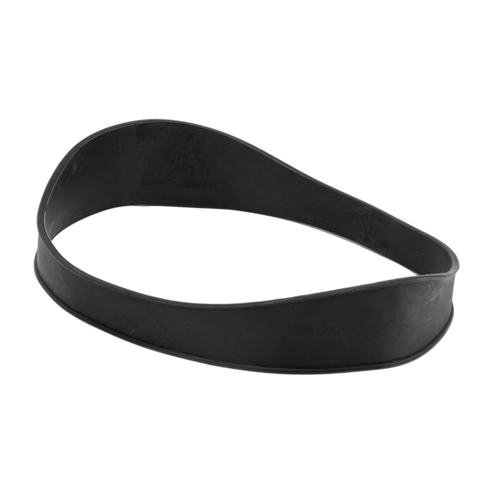 Black Silicone Curved Haircut Band, Neckline Shaving Template, 54.61X5.08cm