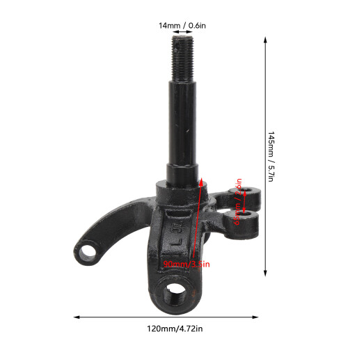 Quad Bike Steering Knuckle Spindle 200cc Left Right Set Black 1pair 1