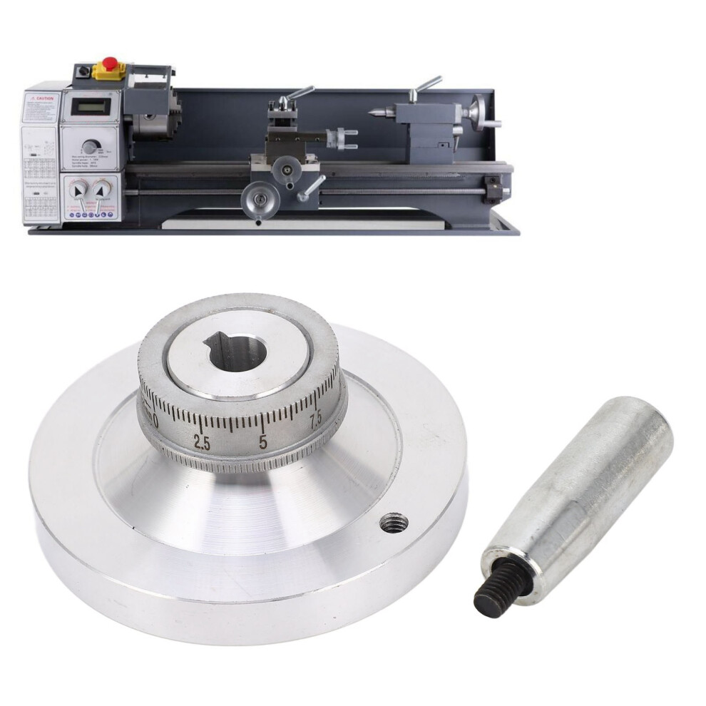 80Mm Aluminum Alloy Handwheel With Handle For 7X12 / 7X14 Mini Lathes Cj18a 4641376248717