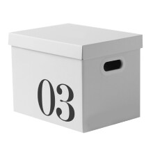 Große Kapazitätskartonaufbewahrungsbox Nr.3 & Nr.5 mit Deckel, Wellpapp-Organisation