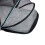 Großer, klappbarer Haustier-Reisebehälter mit Mesh, grau/blauer Rand 9