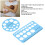 Breast Pump Flange Sizer Nipple Ruler Set Silicone Blue Round & Rectangle 5