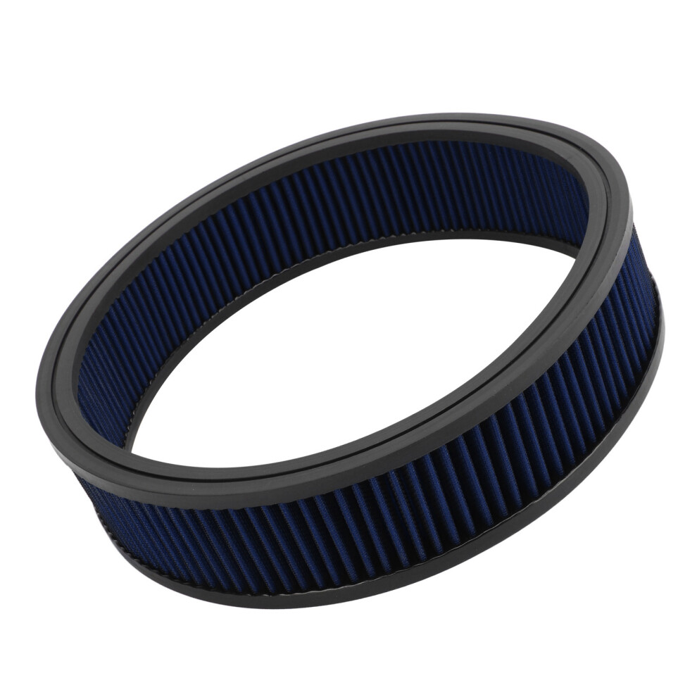 High Flow Reusable Round Air Filter Element 14 X 3 In For Ford Hot Rod Blue 6921369703095