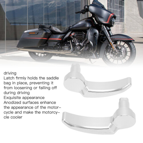 Saddlebag Latch Kit for Ultra Limited 2014-2023 Silver 2