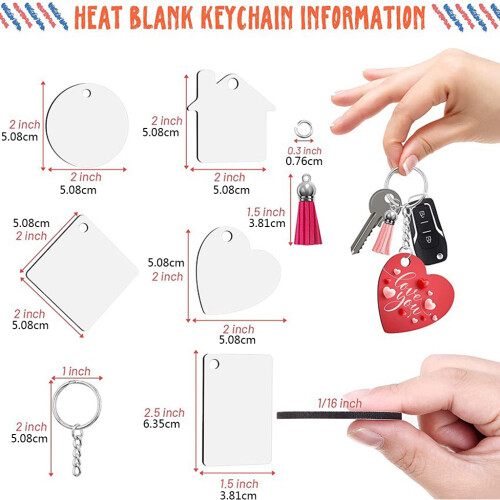 160Pcs Set Blank MDF Thermal Transfer Board Sublimation Printing 2