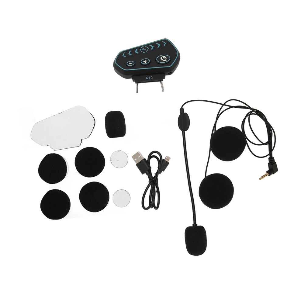 Stereo Bluetooth 5.0 Helmet Headset Waterproof For Motorcycling Handsfree Calls 3261369705433