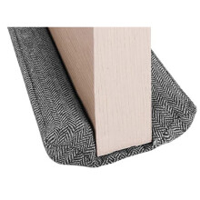 Soft Plush Cloth Under Door Stopper, Adjustable Size 30" To 36", All Season Protection Weather Stripping With Modern Design