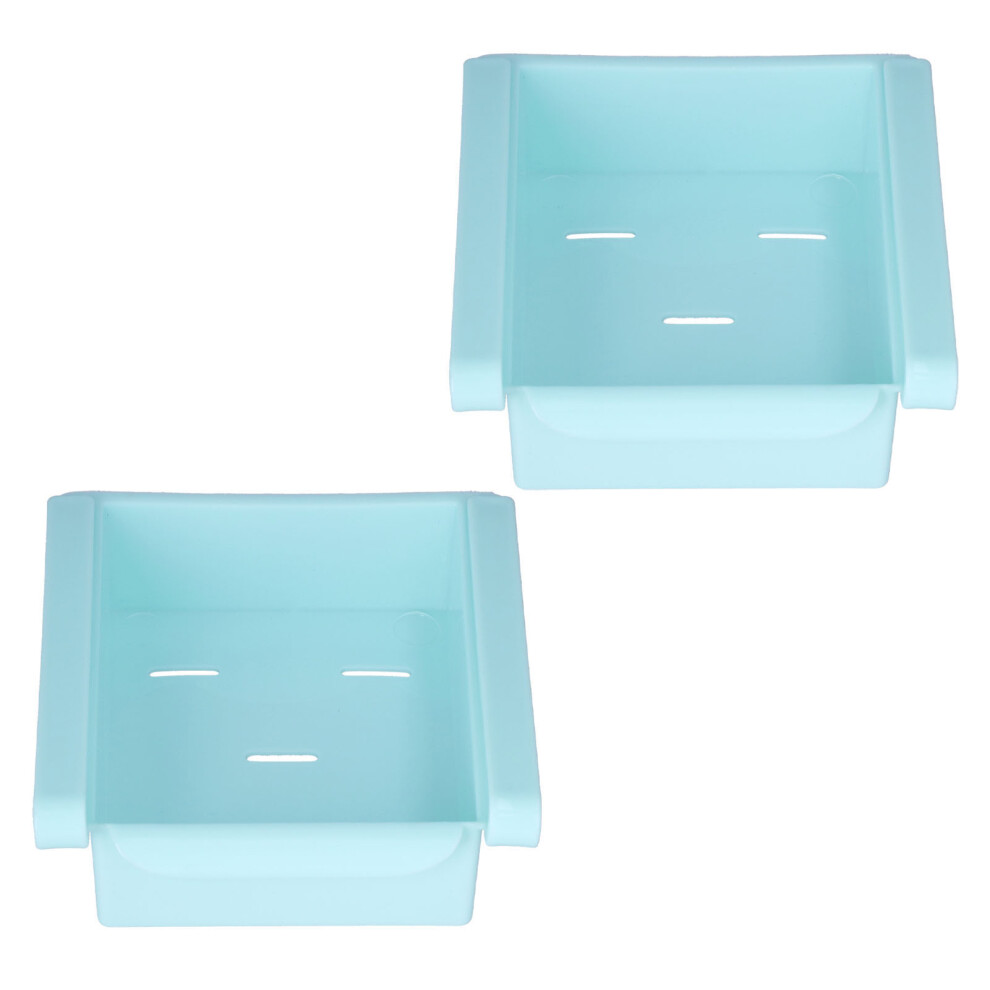 Set Of 2 Ventilated Refrigerator Organizer Bins With Drainage And Handles 8791377559193
