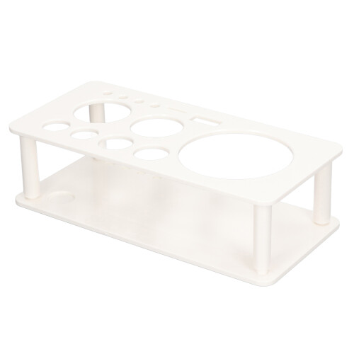 Space-Saving ABS Bartender Kit Stand White for Home Bar Storage