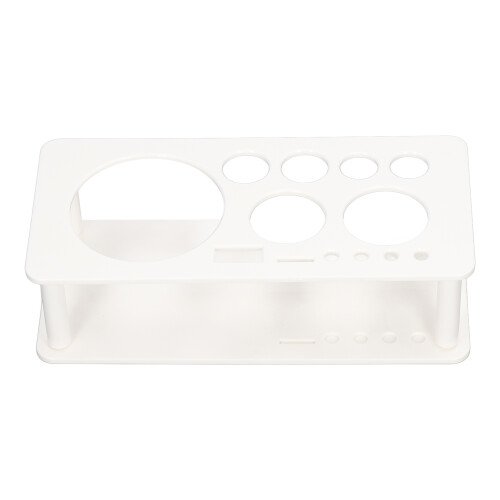Space-Saving White ABS Bartender Kit Stand for Bar & Home Storage