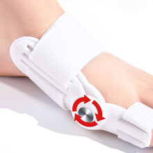 Bunion Valgus Corrector Toe Straightener for Men Women 34‑45 White