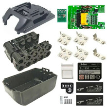 BL1830 Lithium Battery Case BMS PCBA Balance Charging Protection Board Shell for 18V BL1860B 6.0Ah LED Indicator