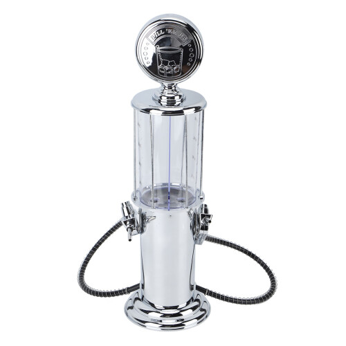 Gas Station Shaped Beer Dispenser Container with Double Nozzle, Plastic 1