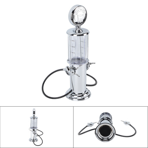 Gas Station Shaped Beer Dispenser Container with Double Nozzle, Plastic