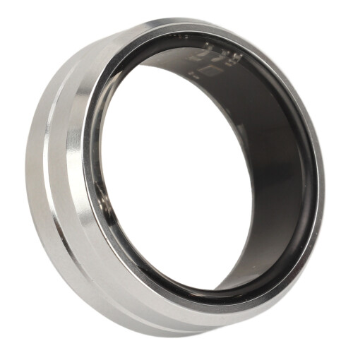Fitness Tracker Smart Ring Silber Grösse 12 Schlafmonitor für iOS und Android