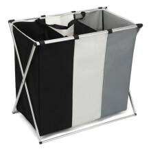 Durable And Wear Resistant Collapsible Laundry Basket, Portable Laundry Organizer With Aluminum Frame, Laundry Hamper For Bedroom Bathroom Dorm (38*65