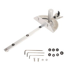 Lightweight Design Miter Gauge For Router Tables High Accuracy 27 Angle Stops Durable Aluminum Alloy Construction Universal Fence Mounting Bracket