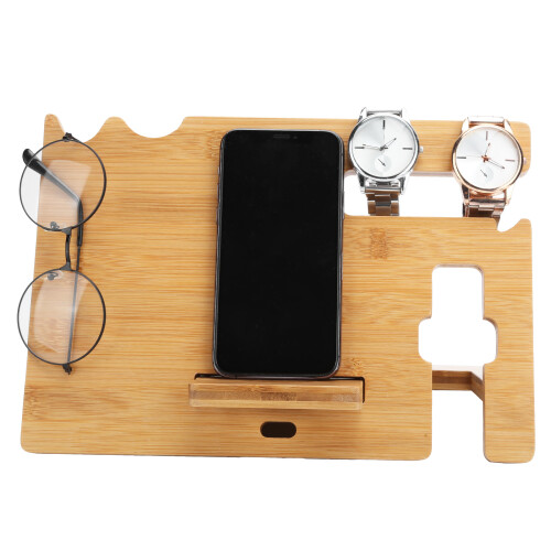 Υψηλής ποιότητας υλικό μπαμπού, ξύλινος σταθμός σύνδεσης για πολυλειτουργικό 2
