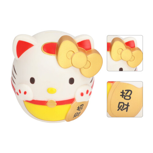 Συλλέκτης νομισμάτων Lucky Cat, παραδοσιακή λαϊκή τέχνη, σύμβολο καλής τύχης για το 2