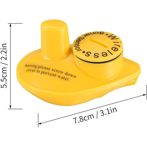 Fish Finder Wireless Remote Sonar Sensor Water Depth Transducer Giallo 2