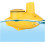 Fish Finder Wireless Remote Sonar Sensor Water Depth Transducer Giallo 5