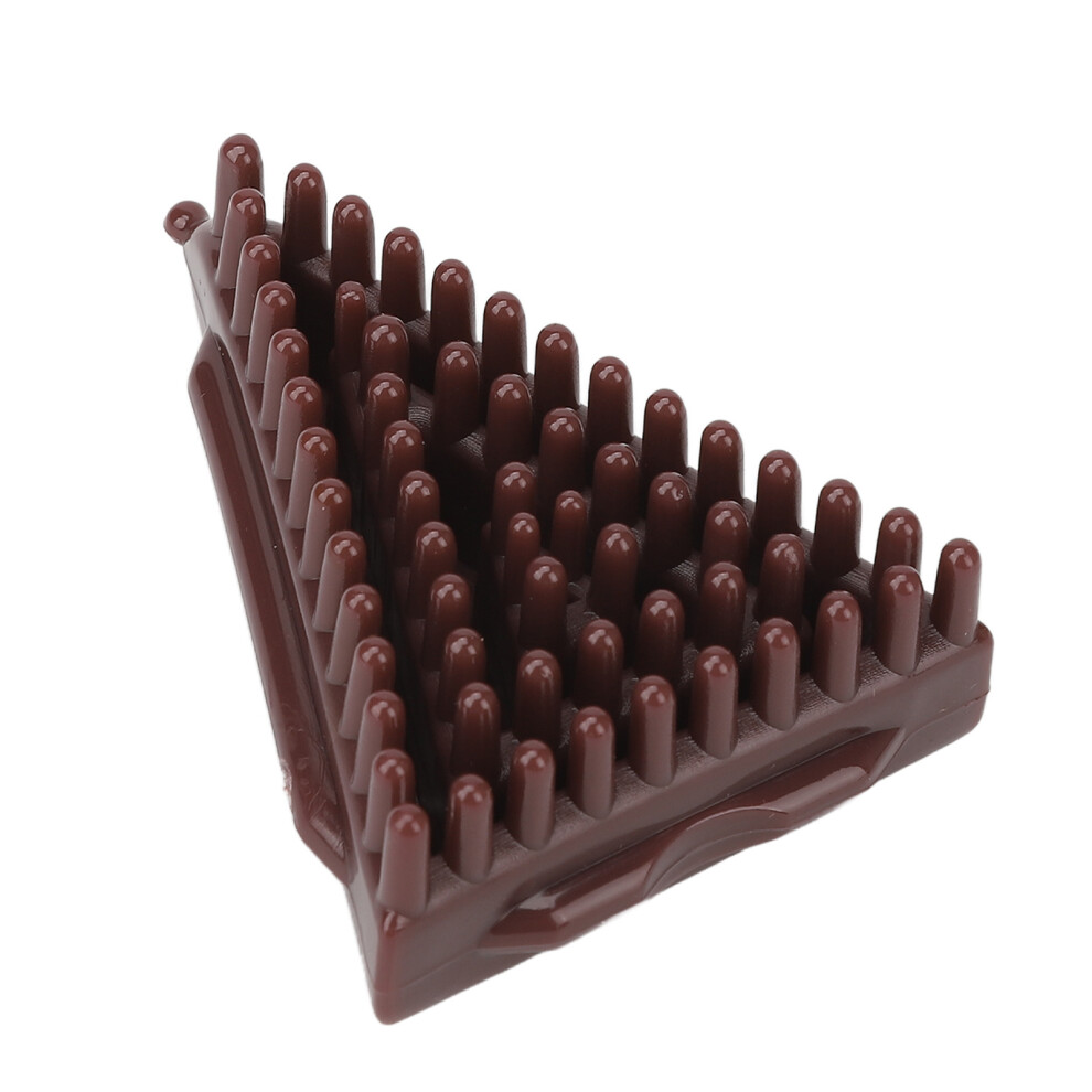 Silicone Meridian Massage Brush Triangle for Breast Slimming Brown