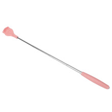 Verstellbarer Katzenknipser Pink Rückenkratzer mit Massageball - 5 Ebenen