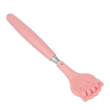 Gatto rosa ergonomico con artiglio, grattapatite e massaggiatore con lunghezza regolabile