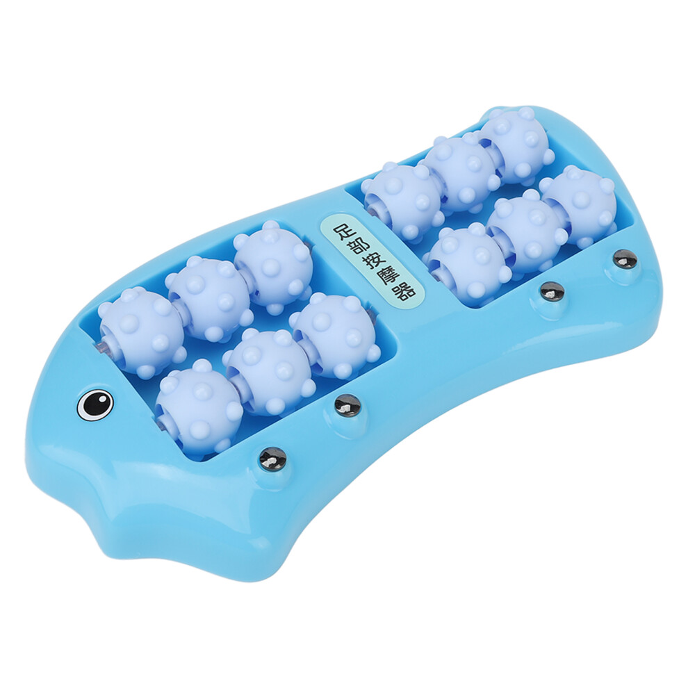 Blue Foot Massager Roller, Acupressure Tool For Pain Relief, 37Cm