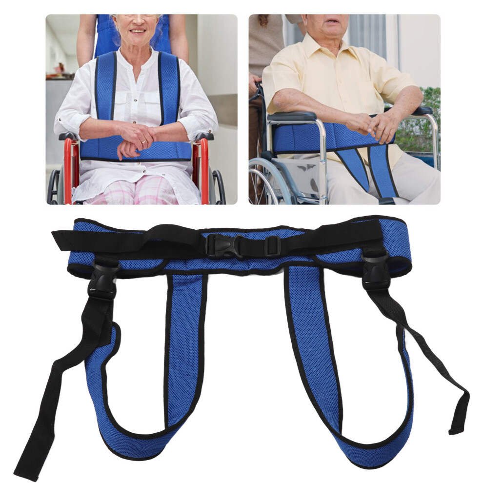 T-Shaped Wheelchair Safety Belt for Elderly with Durable Mesh Material