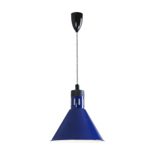 275W E27 Hanging Retractable Heat Lamp for Buffet, Adjustable Food Warmer, Blue Color, No Bulb Included