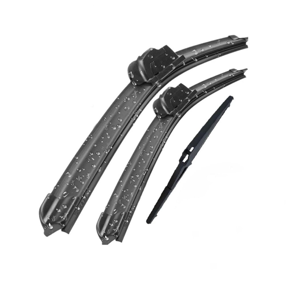 Wiper Blades Set Front And Rear For Spark M300 20092015 Allweather Windshield Kit 21'+16'+12' 9189345213229