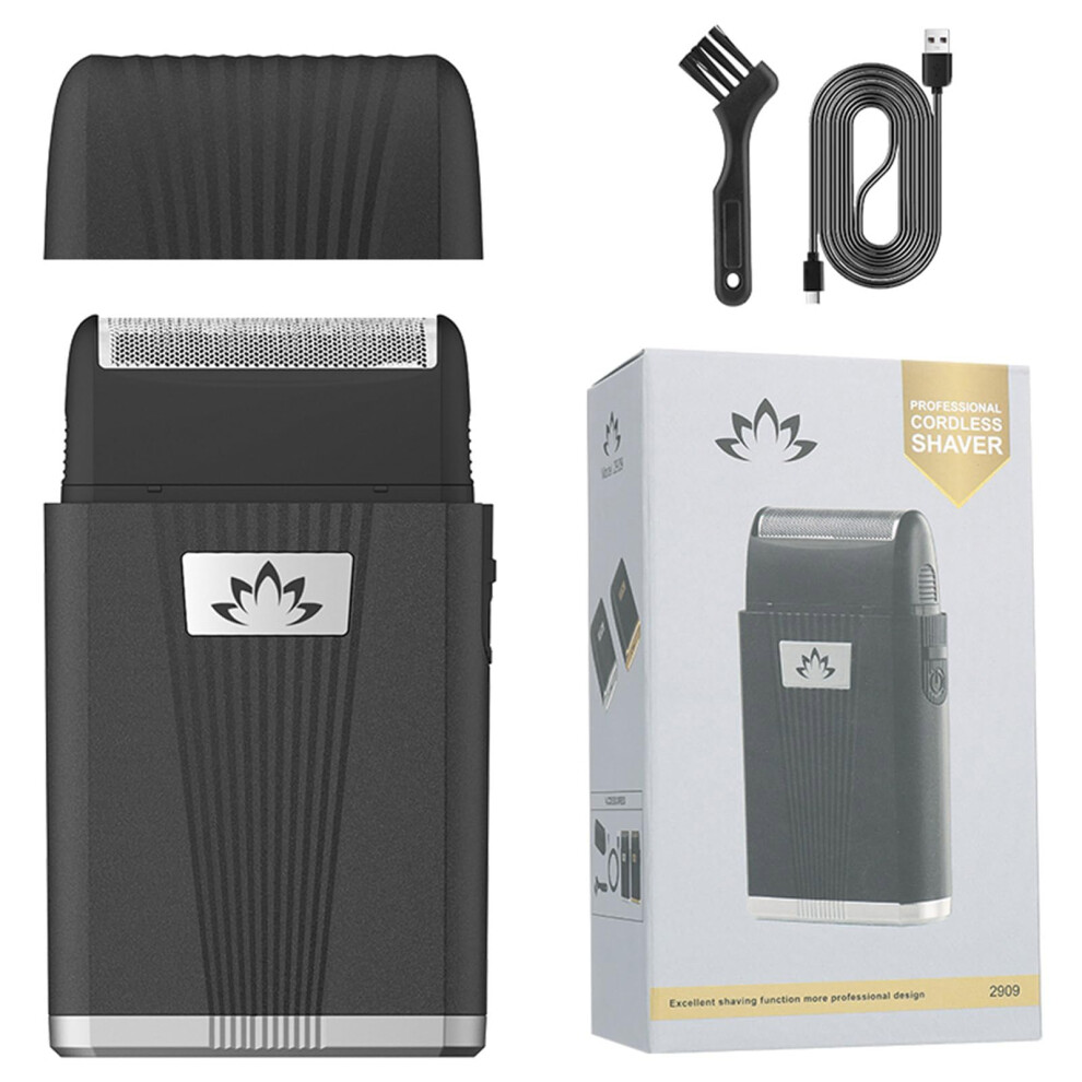 Silver Electric Shaver For Men Foil Shaver Cordless Bald Head Shaver With Flexible Shaving Head