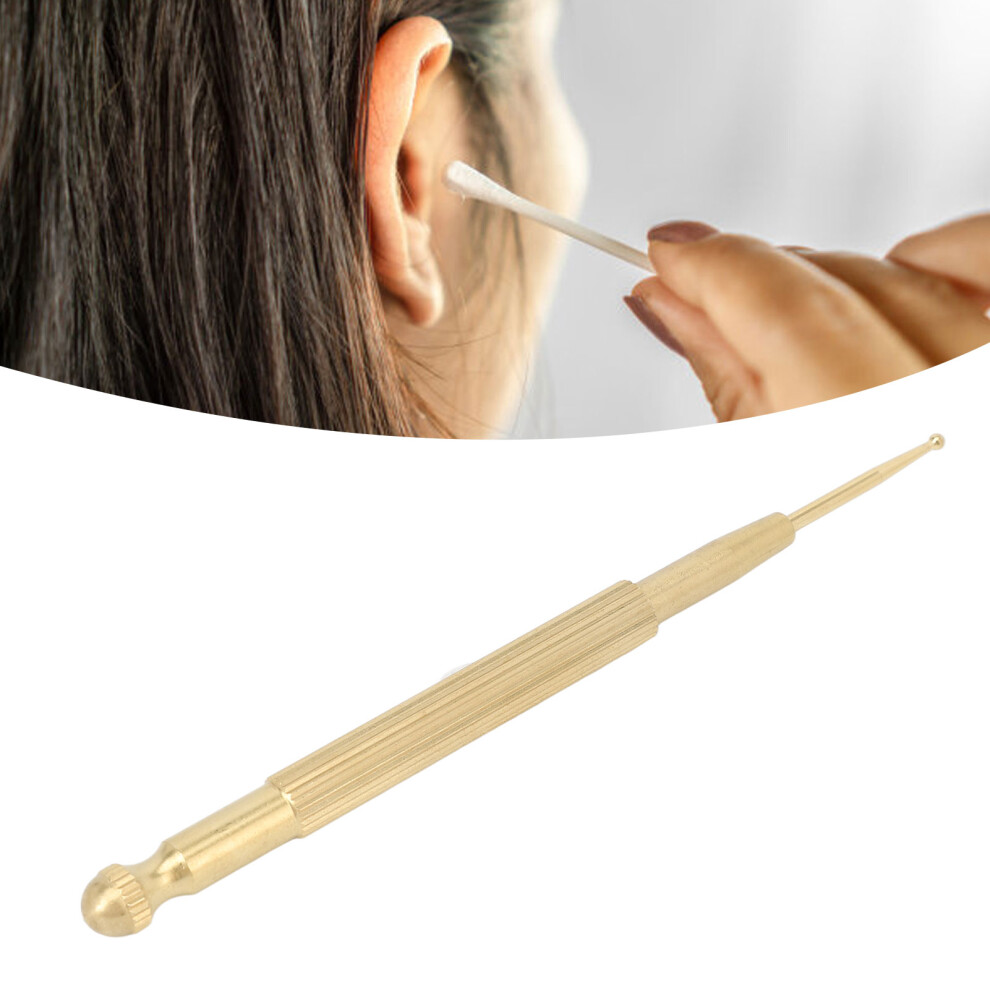 Ear Acupuncture Pen for Pain Relief Double Heads Brass Reflexology Massage Tool