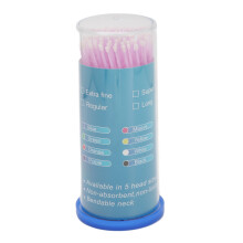 Disposable Microswab Applicator Fine Mist Flexible Handle Non Absorbent Lint Free Tool For Eyelash Nail Makeup Dental Use Purple Multipurpose Kit