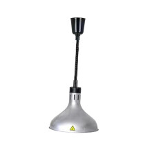 Food Heat Lamp Warmer Telescopic Metal Kitchen Heat Light Adjustable Height Food Warmer Lamp in Argent Color