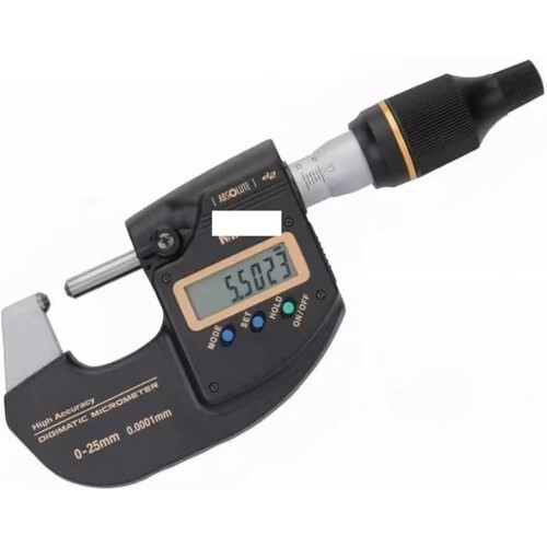 precision 0.1um Electronic Digital Micrometer 025mm Range, 0.0001mm Resolution, Model 29310020, Bench 15610110 1