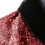 Sequin Jacket For Men, Slim Fit, OneButton Blazer, Wine Red, Size L, Disco Style 3