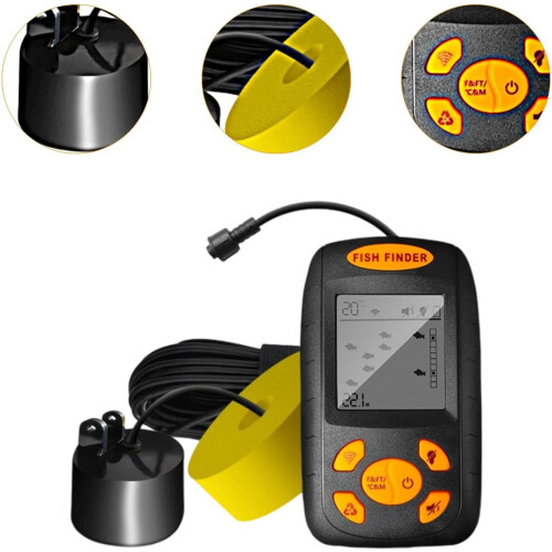 Water Depth Gauge Handheld Wired Compact For Lake And Sea Use 1
