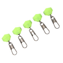 Small Green T Type Fishing Line Sinker Slides Float Connector Line Accessories