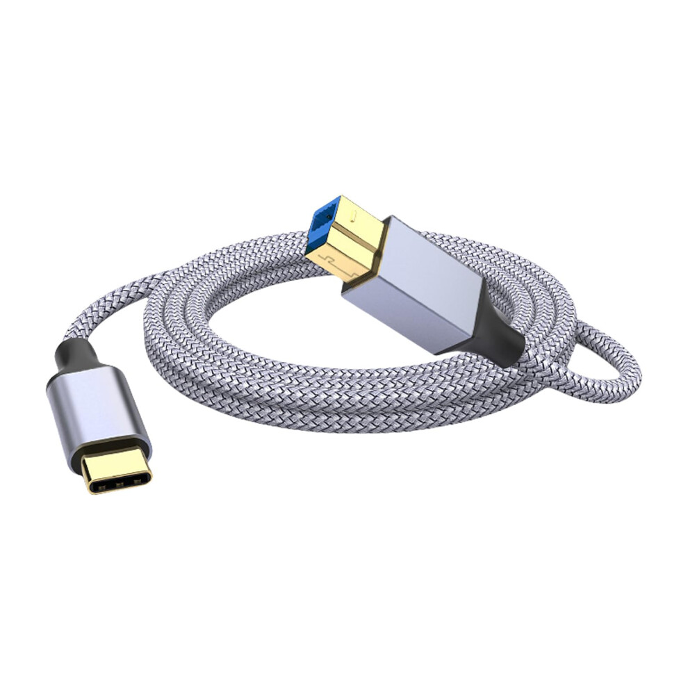 Usb C To Usb B 3.0 Printer Cable 5Gbps Speed Nylon Braided Goldplated For Scanner And Hdd 9189345214226