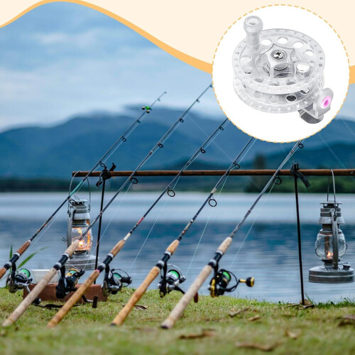 Fishing Reel 6 cm Diameter, Saltwater Use, Easy Installation, White 1