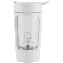 Protein Powder Mixer Shaker Cup Electric Portable Bottle For Coffee With USB Rechargeable 1200Mah,White For Coffee