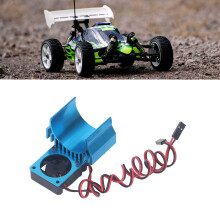 5V RC Kühlerlüfter-Set mit Hochgeschwindigkeitsmotor für Traxxas Slash 4x4 VXL Blau