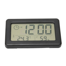 Orologio digitale a specchio facile da pulire con temperatura e umidità per qualsiasi stanza