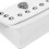 White Synthetic Leather Golf Rangefinder Carrying Case with Rivets 7